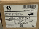 acrylic display case detroit black 1:24 scale atlantic cases 10004