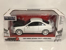 1995 honda integra type r white jdm tuners 1:24 scale jada 30931w