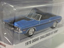 1970 dodge challenger r/t hemi blue 1:64 scale greenlight 13290b