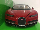bugatti chiron red 2016 welly 24077 scale 1:24-27