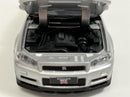 Nissan GT R34 V Spec II Silver RHD 1:32 Light & Sound Tayumo 32115012