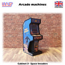 arcade machine space invaders 1:32 track side scenery pub bar game retro wasp