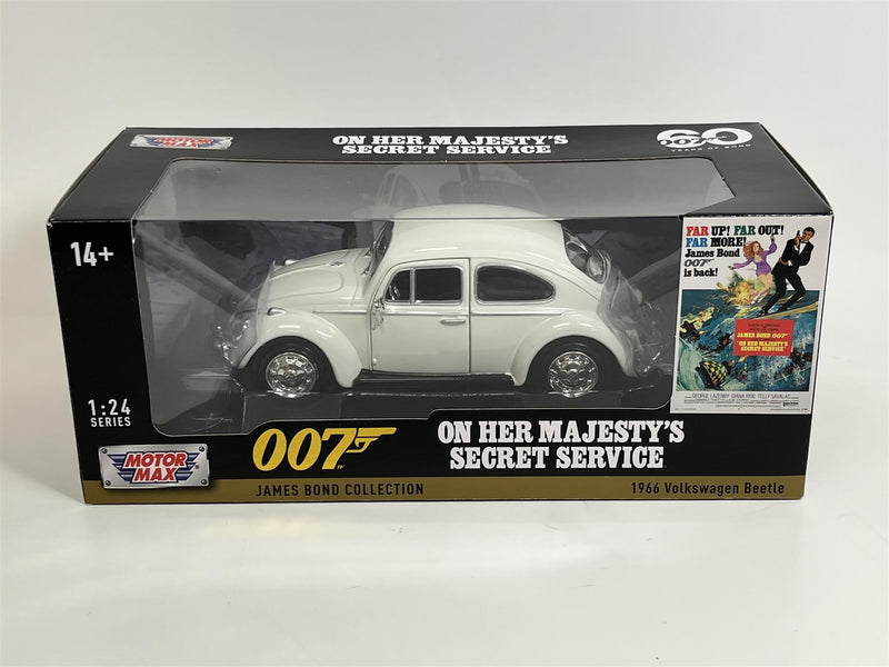 007 James Bond On Her Majestys Secret Service 1966 Volkswagen Beetle 1:24 Motormax 79854