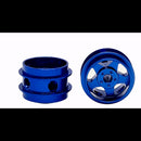 staffs slot cars 5 spoke blue air rims 15.8 x 10mm x 2 staffs 50