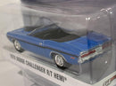 1970 dodge challenger r/t hemi blue 1:64 scale greenlight 13290b