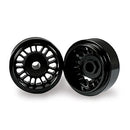staffs aluminium wheels 2 x bbs deep dish black front 15.8 x 8.5mm staffs slot cars 103