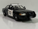 2008 ford crown victoria inteceptor california patrol 1:24 greenlight 85523