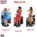Trackside Unpainted Figures Scenery Display 3 x Grid Girls Set 46 New 1:32 Scale WASP