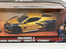 Wolverine X Men and 2020 Chevrolet Corvette Stingray 1:24 Jada 253225025