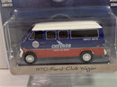 1970 ford club wagon chevron blue collar collection 1:64 greenlight 35160a