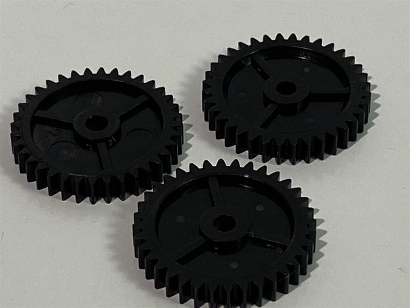 scalextric black spur gears x 3 new