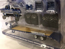 big foot monster truck with gooseneck trailer and tyres 1:64 greenlight 30054