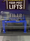 blue four post lift 1:64 scale greenlight 16100a
