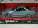 fast and furious brians nissan skyline gt-r bnr34 1:24 jada 32608