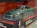fast and furious brians nissan skyline gt-r bnr34 1:24 jada 32608