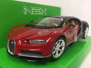 bugatti chiron red 2016 welly 24077 scale 1:24-27