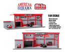 garage diorama 1:64 scale includes advan decals mijo exclusives american diorama