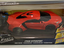 fast and furious lykan hypersport red r/c 1:16 scale jada 98546