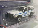 1997 jeep cherokee new york city police 1:64 greenlight 42960c