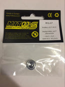 mitoos m147 mxl z17 tooth alu pulley x 1 including screw