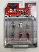 American Diorama Racing Legends 6 Piece Figure Set 1:64 Scale Mijo Exclusives 76503MJ
