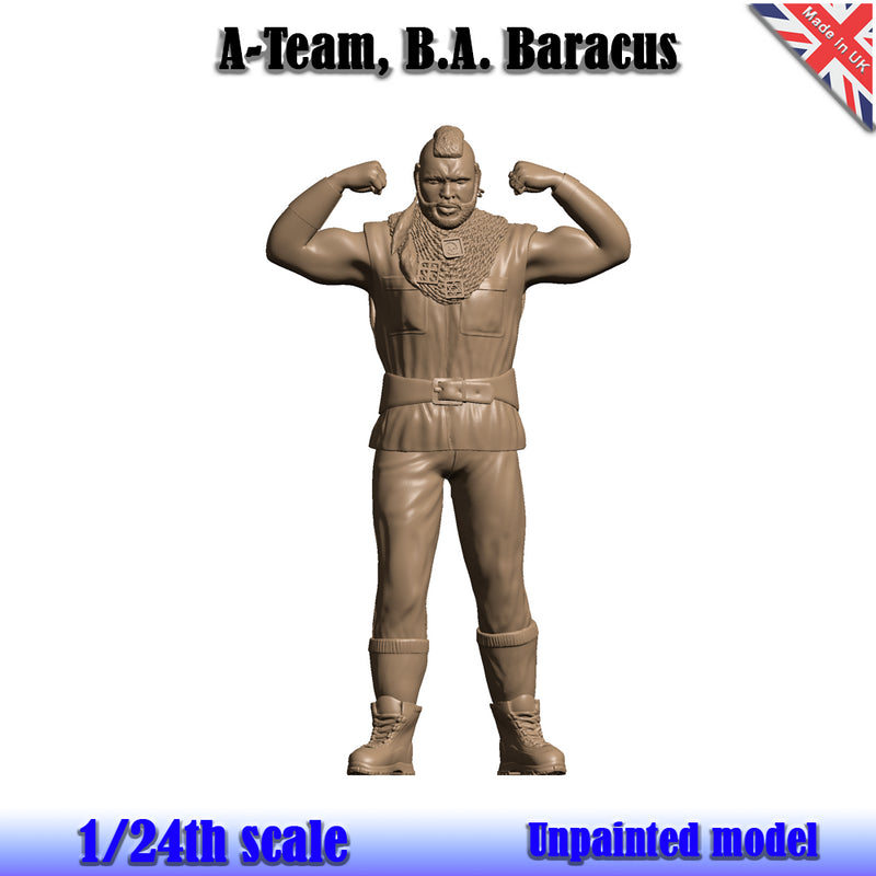 The A Team B.A.Baracus Unpainted Figure 1:24 Scale Wasp BA Bar 24