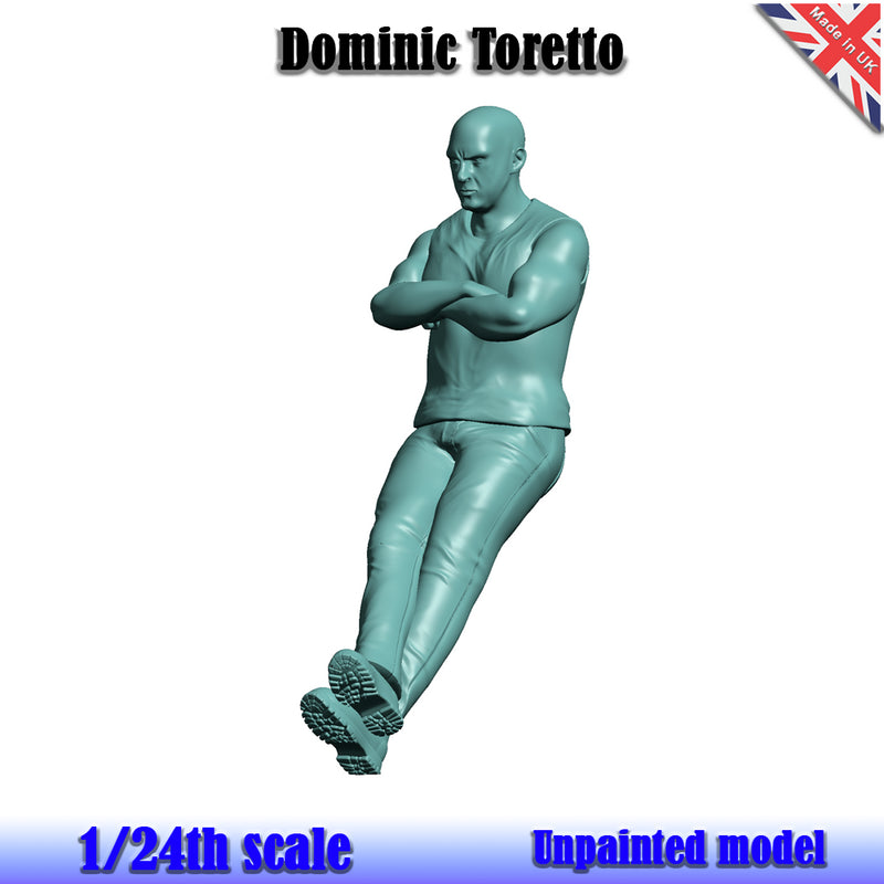 Dominic Toretto Fast and Furious Unpainted Figure 1:24 Scale Wasp DT 24