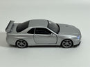 Nissan GT R34 V Spec II Silver RHD 1:32 Light & Sound Tayumo 32115012