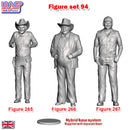 Dukes of Hazzard x 3 Unpainted Figure Scenery Display Set 94 New 1:32 WASP