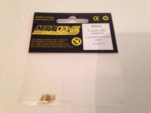 mitoos m066 6 x guide cable connectors 1.5mm x 4mm new free uk postage