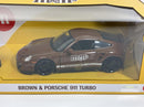 M&Ms Brown Figure and Porsche 911 Turbo 1:24 Scale Jada 34624