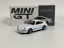 Porsche 911 Carrera RS 2.7 Grand Prix White With Blue Livery RHD 1:64 Mini GT MGT00715R