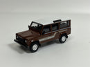 Land Rover Defender 110 1985 County Station Wagon Russet Brown RHD 1:64 Mini GT MGT00734R