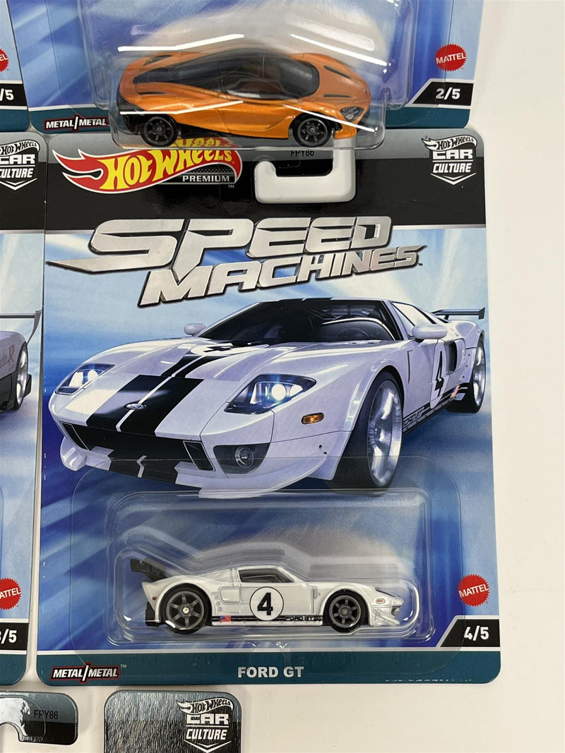 Speed Machines 5 Car Set 1:64 Hot Wheels Real Riders FPY86 977A