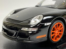 2007 Porsche 911 997 GT3 RS Black 1:18 Scale Welly 18015bk