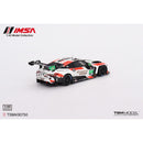 a white and red race car
