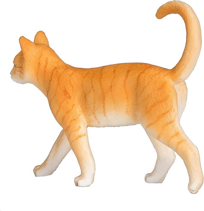 Cat Ginger Pet Toy Figure 7 cm Length Approx Tabby Mojo Fun 387283