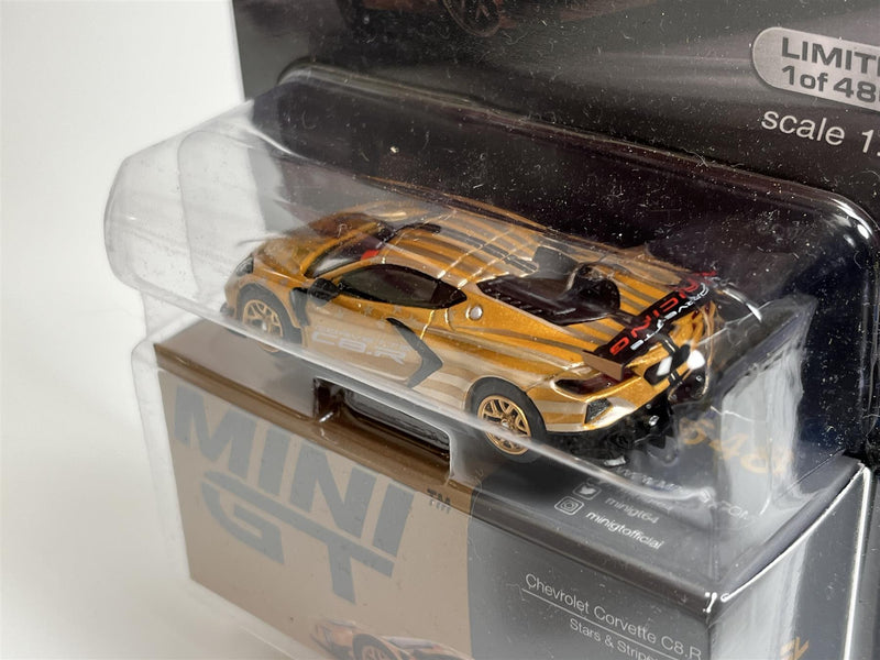 Chevrolet Corvette C8 R Stars and Stripes 2023 1:64 Mini GT MGT00548MJ