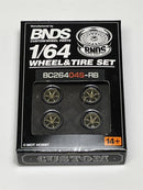 BNDS Custom Wheel Parts Wheel and Tyre Set Bronze 1:64 MOT Hobby BC26404SRB