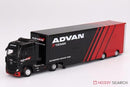 Mercedes Benz Actros With Racing Transporter Advan LHD 1:64 Scale MGT00741L