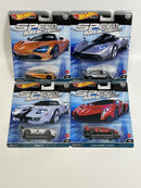 Speed Machines 4 Car Set Hot Wheels Real Riders FPY86 977A