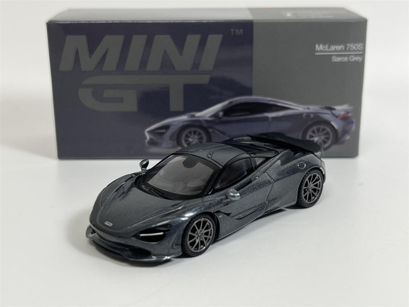McLaren 750S Saros Grey LHD 1:64 Scale Mini GT MGT00815L