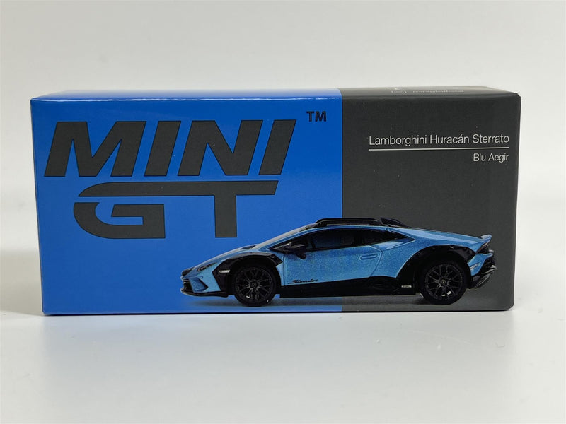 Lamborghini Huracan Sterrato Blue Aegir LHD 1:64 Scale Mini GT MGT00807L