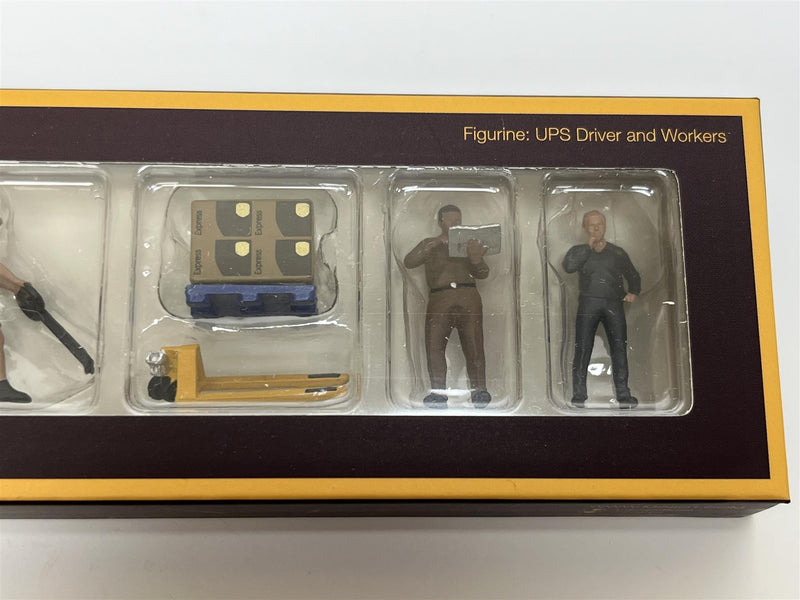 Figurine UPS Driver and Workers 1:64 Mini GT MGTAC30