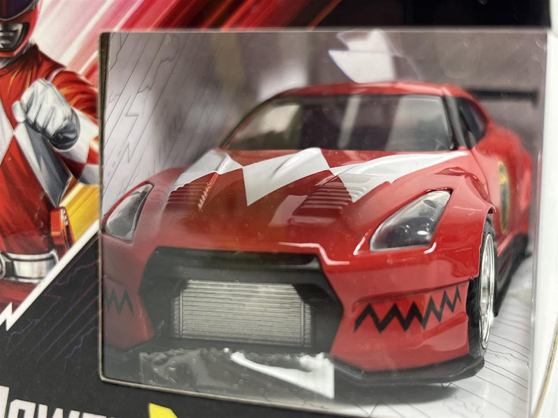 Power Rangers Nissan GT R R35 2009 Red 1:32 Scale Jada 31827