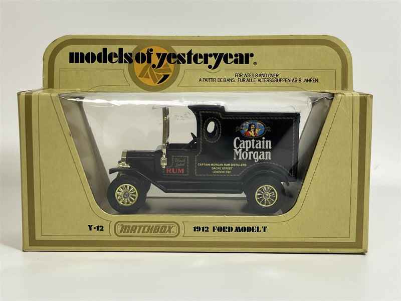 Ford Model T 1912 Captain Morgan Rum 1:35 Models of Yesteryear Matchbox Y12D S7