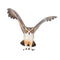 Green Horned Owl Bird Toy Figure 9 cm Length Approx Mojo Fun 387284