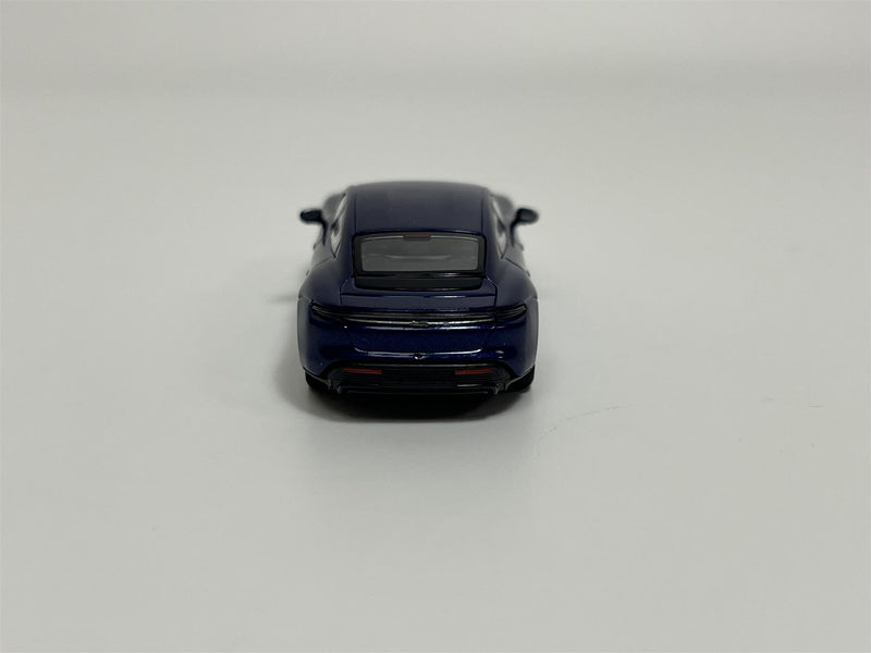 Porsche Taycan Turbo S 2019 Dark Blue Metallic 1:87 Minichamps 870068401