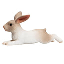 Rabbit Lying Wildlife Toy Figure 6 cm Length Approx Mojo Fun 387142