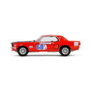 a red car with a white background